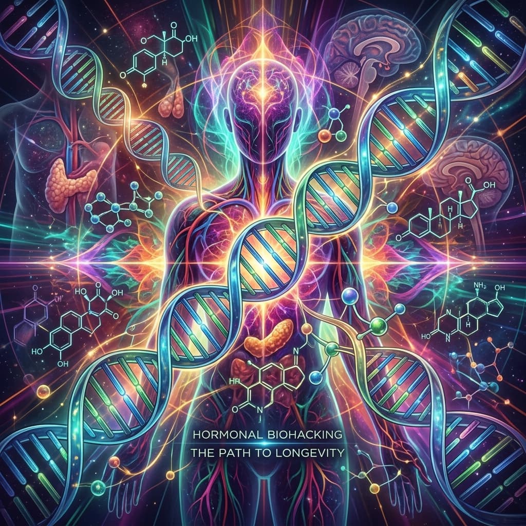 Imagen de portada para 5 claves hormonales para vivir más de 90 años con energía.